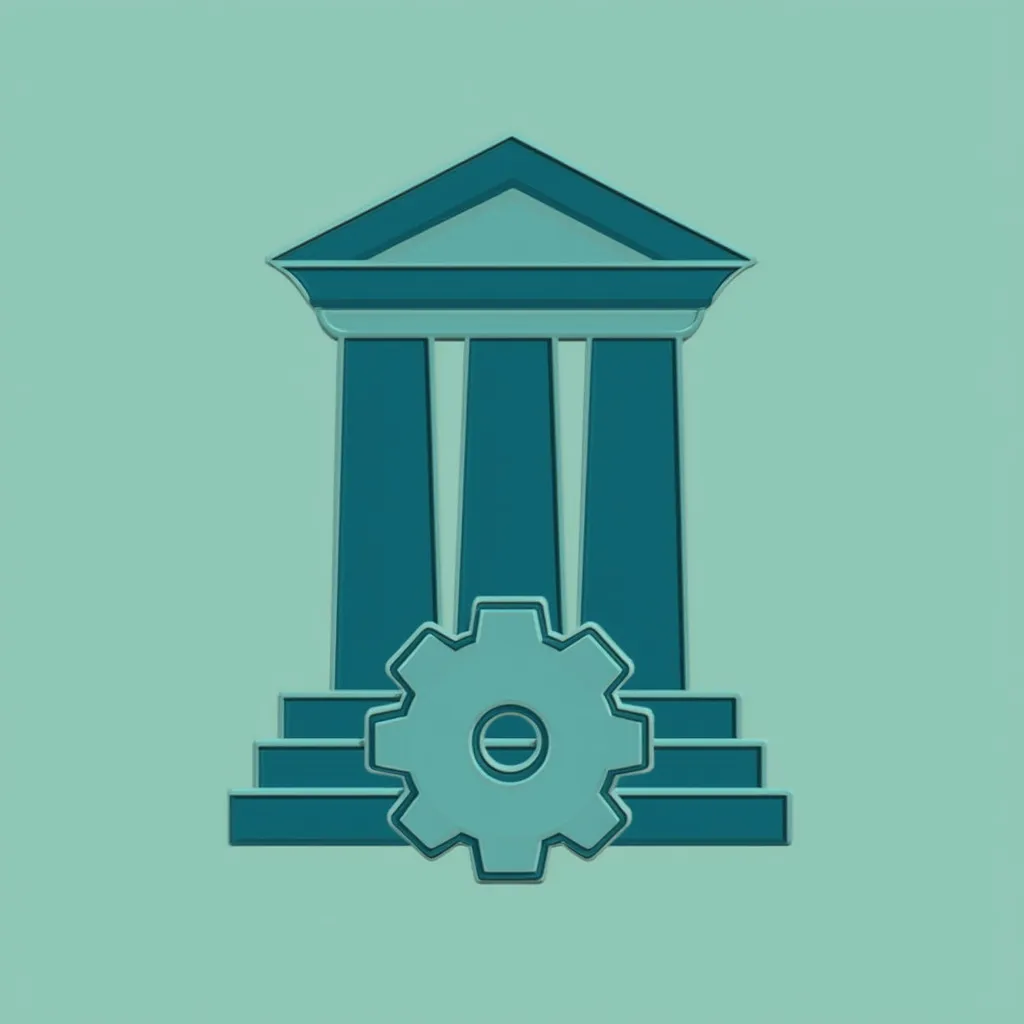 Icono de Valores con pilares de fortaleza
